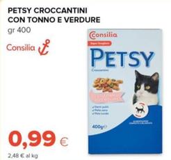 Offerta per Consilia - Petsy Croccantini Con Tonno e Verdure  a 0,99€ in Tigre
