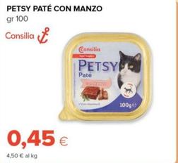 Offerta per Consilia - Petsy Pate Con Manzo  a 0,45€ in Tigre