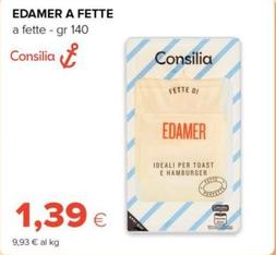 Offerta per Consilia - Edamer A Fette  a 1,39€ in Oasi