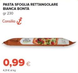 Offerta per Consilia - Pasta Sfoglia Rettangolare Bianca Bonta  a 0,99€ in Oasi