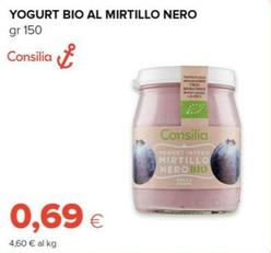 Offerta per Consilia - Yogurt Bio Al Mirtillo Nero  a 0,69€ in Oasi