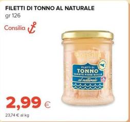 Offerta per Consilia -  Filetti di Tonno al Naturale  a 2,99€ in Oasi