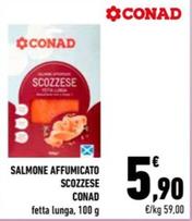 Offerta per Conad - Salmone Affumicato Scozzese a 5,9€ in Conad City