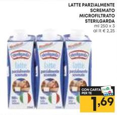 Offerta per Sterilgarda - Latte Parzialmente Scremato Microfiltrato a 1,69€ in Panorama