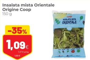 Offerta per Coop - Insalata Mista Orientale Origine  a 1,09€ in Coop
