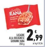Offerta per Rana - Lasagne Alla Bolognese a 2,99€ in Conad