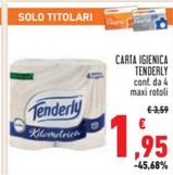 Offerta per Tenderly - Carta Igienica a 1,95€ in Conad