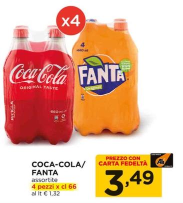 Offerta per Coca-Cola/Fanta a 3,49€ in Alì e Alìper