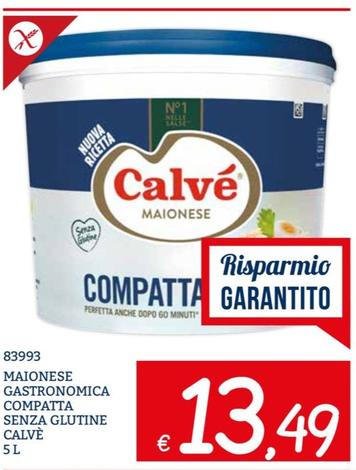 Offerta per Calvè - Maionese Gastronomica Compatta Senza Glutine a 13,49€ in ZONA