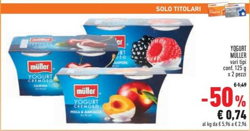 Offerta per Muller - Yogurt a 0,74€ in Conad City