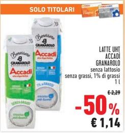 Offerta per Granarolo - Latte UHT Accadi a 1,14€ in Conad City