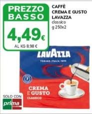 Offerta per Lavazza - Caffè Crema E Gusto a 4,49€ in Basko