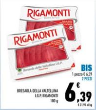 Offerta per Rigamonti - Bresaola Della Valtellina I.G.P.  a 6,39€ in Conad