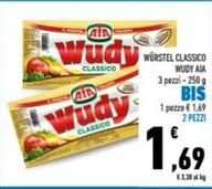 Offerta per Aia - Würstel Classico Wudy  a 1,69€ in Conad