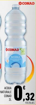 Offerta per Conad - Acqua Naturale a 0,32€ in Conad City