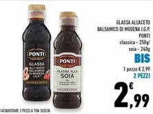 Offerta per Ponti - Glassa All'Aceto Balsamico Di Modena I.G.P  a 2,99€ in Conad Superstore