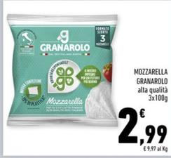 Offerta per Granarolo - Mozzarella a 2,99€ in Margherita Conad