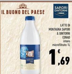 Offerta per Conad - Latte Di Montagna Sapori & Dintorni  a 1,69€ in Margherita Conad