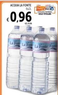 Offerta per La Fonte - Acqua a 0,96€ in Spazio Conad