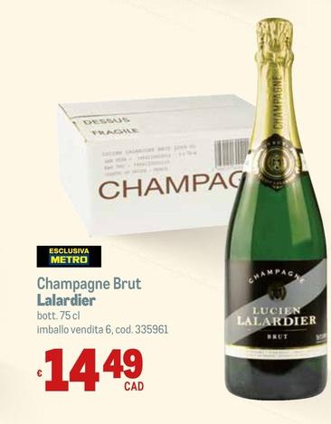 Offerta per Champagne a 14,49€ in Metro