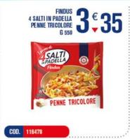 Offerta per Findus - 4 Salti In Padella Penne Tricolore a 3,35€ in Adhoc