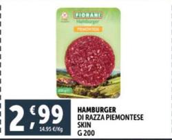 Offerta per Hamburger a 2,99€ in Decò