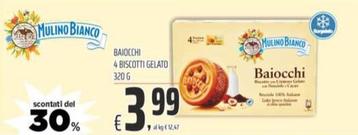 Offerta per Mulino Bianco - Baiocchi 4 Biscotti Gelato a 3,99€ in Coop