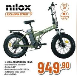 Offerta per Nilox - E-Bike Acciaio K10 Plus a 949,9€ in Expert