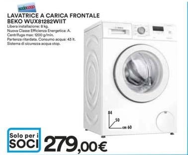 Offerta per Beko - Lavatrice A Carica Frontale WUX81282WIIT a 279€ in Ipercoop