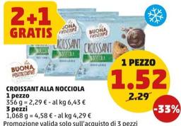 Offerta per La Buona Pasticceria - Croissant Alla Nocciola a 1,52€ in PENNY