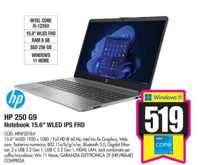Offerta per Hp - 250 G9 Notebook 15.6" Wled Ips Fhd a 519€ in Wellcome