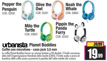 Offerta per Urbanista - Planet Buddies Cuffie con microfono - cavo jack 3,5 mm a 19,99€ in Wellcome