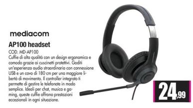 Offerta per Mediacom - AP100 Headset a 24,99€ in Wellcome