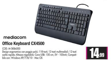 Offerta per Mediacom - Office Keyboard CX4500 a 14,99€ in Wellcome
