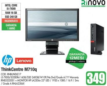 Offerta per Lenovo - Thinkcentre M710Q a 349€ in Wellcome