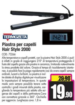 Offerta per Termozeta - Piastra Per Capelli Hair Style 2000 a 19,9€ in Wellcome