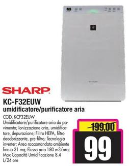 Offerta per Sharp - KC-F32EUW Umidificatore a 99€ in Wellcome