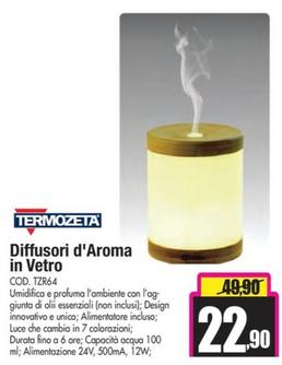 Offerta per Termozeta - Diffusori D'aroma In Vetro a 22,9€ in Wellcome
