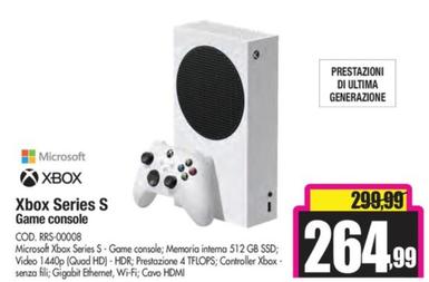 Offerta per Microsoft - Xbox Series S Game console a 264,99€ in Wellcome