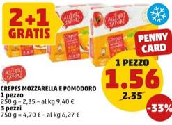 Offerta per Gli Allegri Sapori - Crepes Mozzarella E Pomodoro a 1,56€ in PENNY