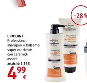 Offerta per Biopoint - Professional Shampoo O Balsamo - Super Nutriente Con Ceramidi Assort. a 4,99€ in dm