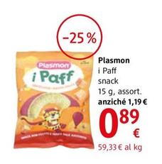 Offerta per Plasmon - Snack a 0,89€ in dm