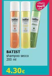 Offerta per Batist - Shampoo Secco a 4,3€ in Tigotà