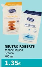 Offerta per Neutro Roberts - Sapone Liquido Ricarica a 1,35€ in Tigotà