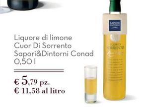 Offerta per Conad - Liquore Di Limone Cuor Di Sorrento Sapori&Dintorni a 5,79€ in Conad City