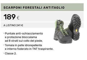 Offerta per Scarponi Forestali Antitaglio a 189€ in Efco