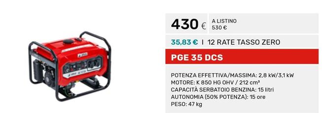 Offerta per PGE 35 DCS a 430€ in Efco