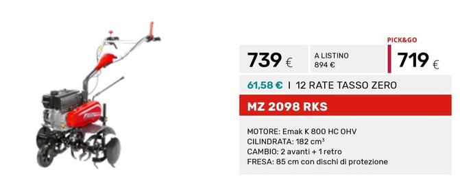 Offerta per MZ 2098 RKS a 739€ in Efco