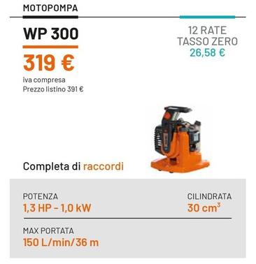 Offerta per WP 300 a 319€ in Oleo-Mac