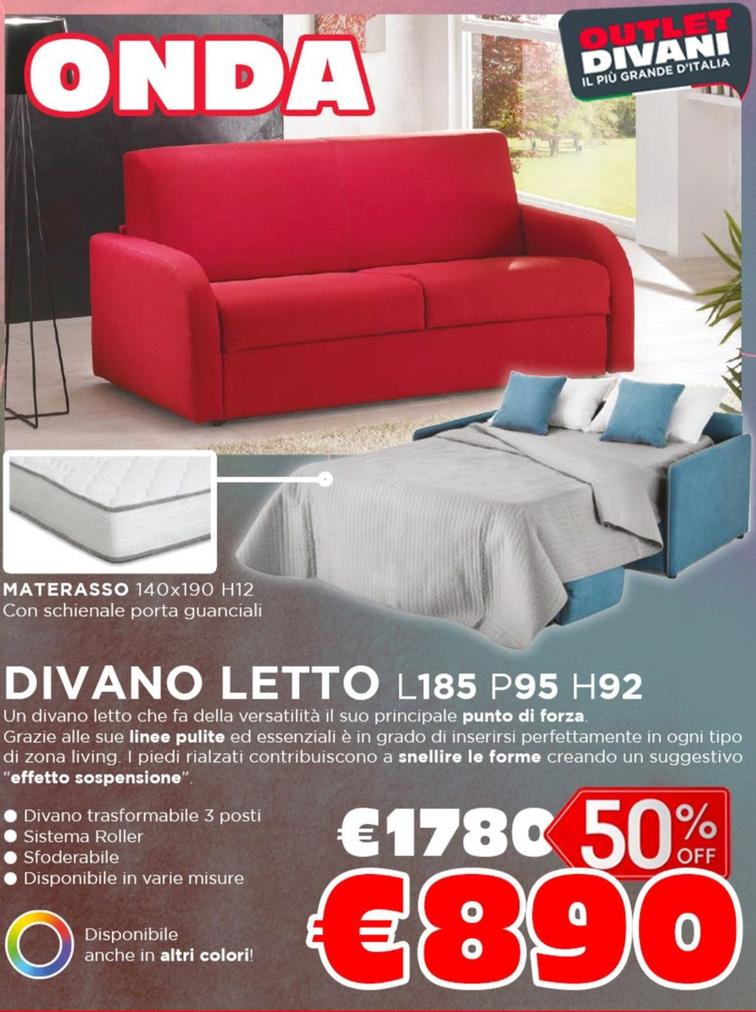 Offerta per Divani a 890€ in Outlet divani